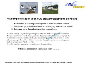 Het complete boek voor de praktijkopleiding op de Katana, pag 1